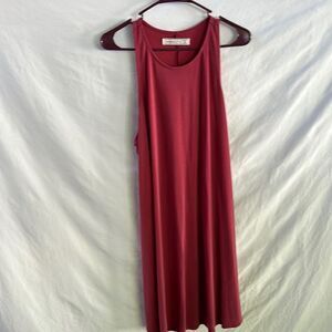 Abercrombie & Fitch burgundy racer back tank dress